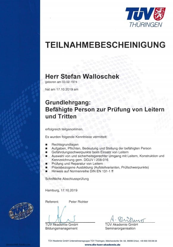 Zertifikat-Leitern-Pruefer-Stefan-